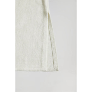 Gonna midi in maglia beige con particolare Polo Club
