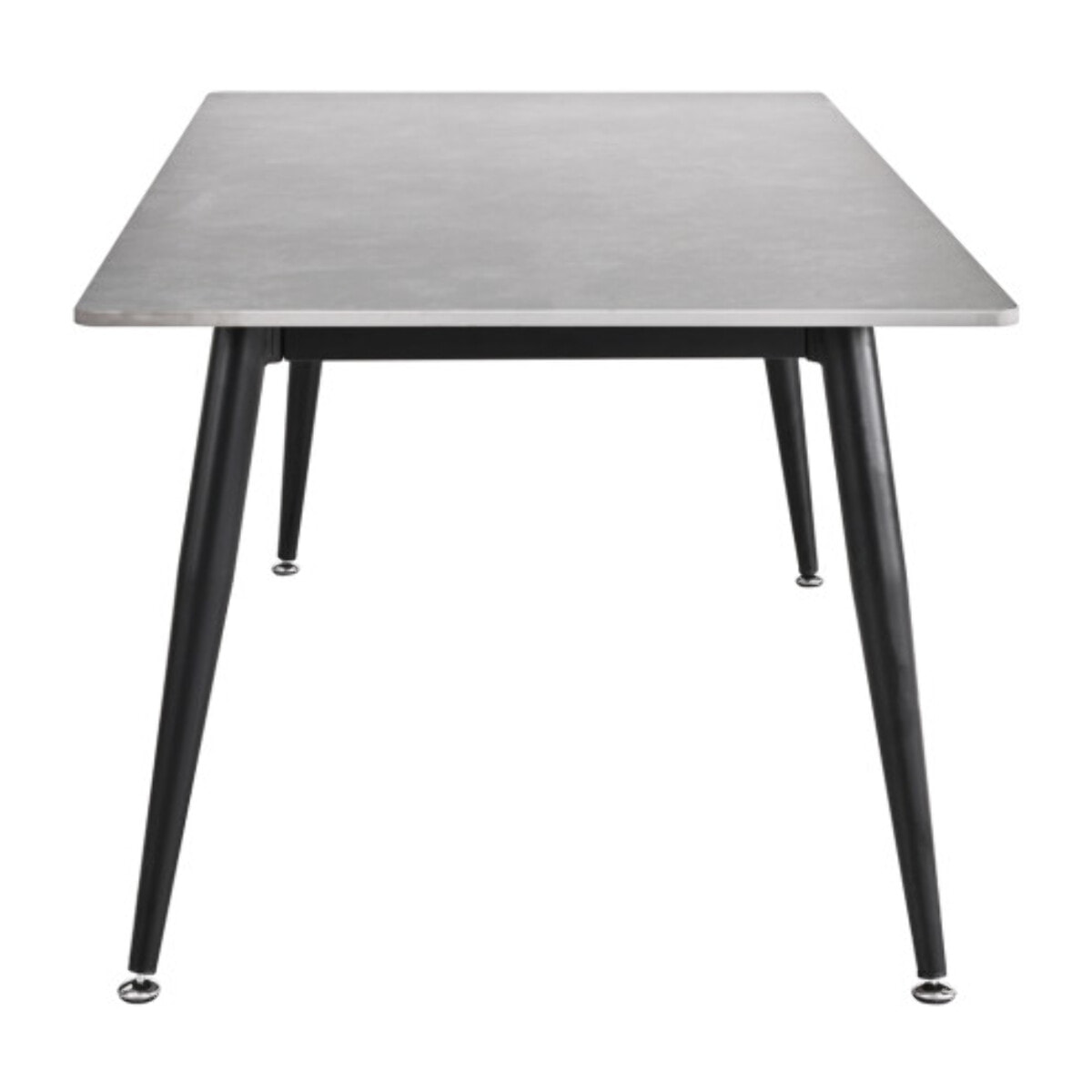 Table basse 120x60cm plateau céramique effet marbre pieds métal - STONE 2