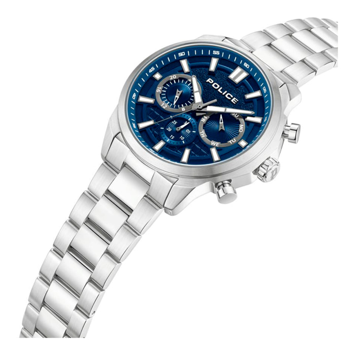 Reloj Police PEWJK0021004M Hombre Analogico Cuarzo con Correa de Acero inoxidable