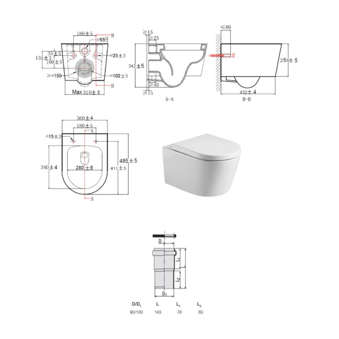 Pack WC bâti ECO 2L Swiss Aqua Technologies + WC suspendu Swiss Aqua Technologies + plaque blanc/chrome (STESTBRWR04-FR)