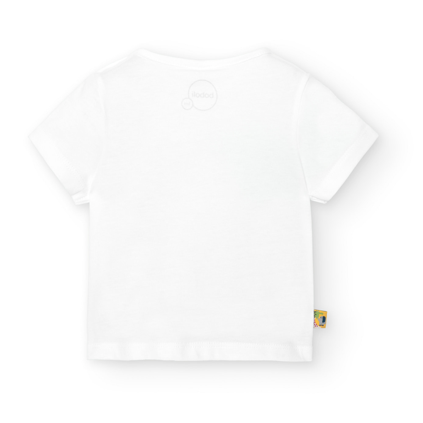 Conjunto bebÃ© niÃ±o, algodÃ³n estampado, blanco, 128168