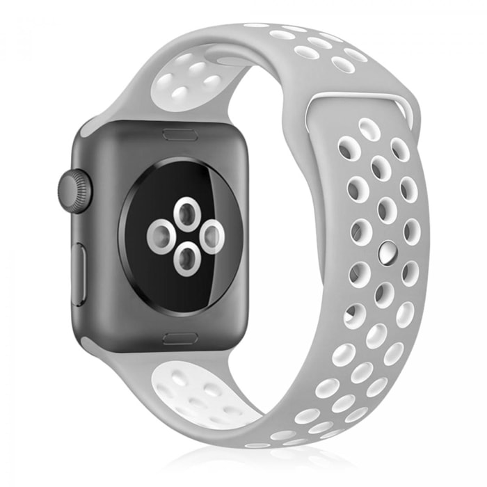 Correa deportiva de silicona Compatible con Apple Watch de: 42/44/45/49mm Talla M/L