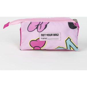 Estuche Portatodo 3 Compartimentos Minnie 11.5 X 2.0 X 22.5 Cm