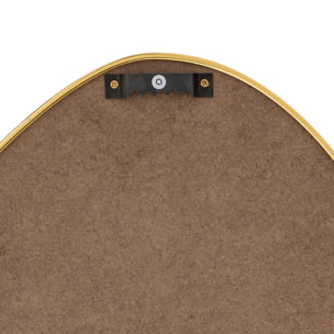 Miroir organique Roman doré 60x40cm