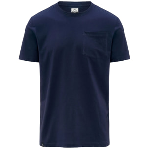 Kappa - Camisetas y tops Hombre Azul - Logo Pocket