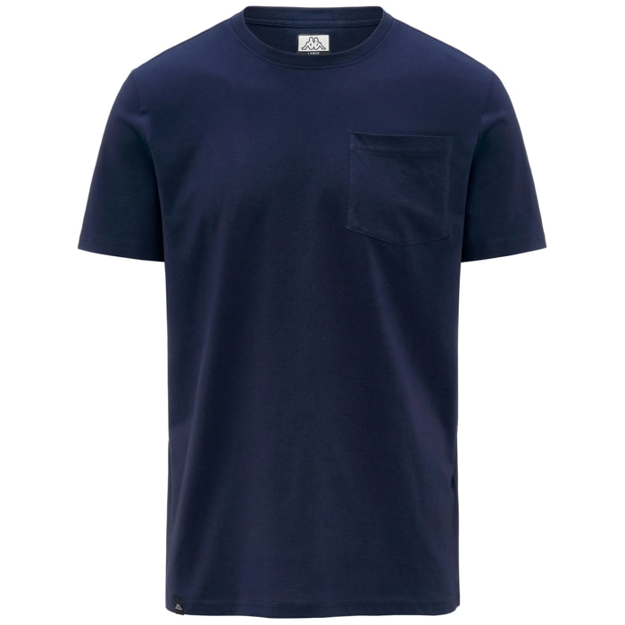 Kappa - Camisetas y tops Hombre Azul - Logo Pocket