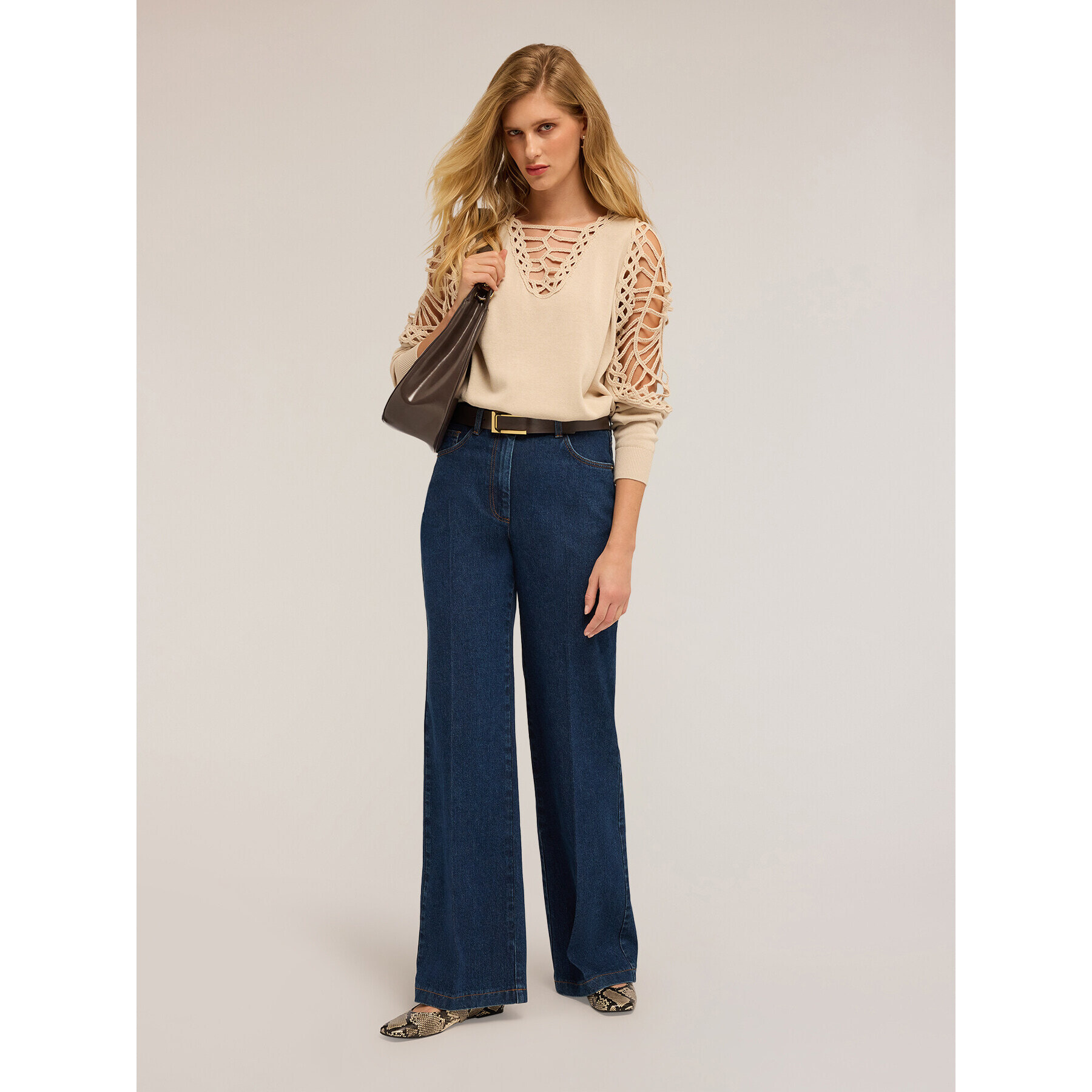 Motivi - Jeans wide leg - Blu