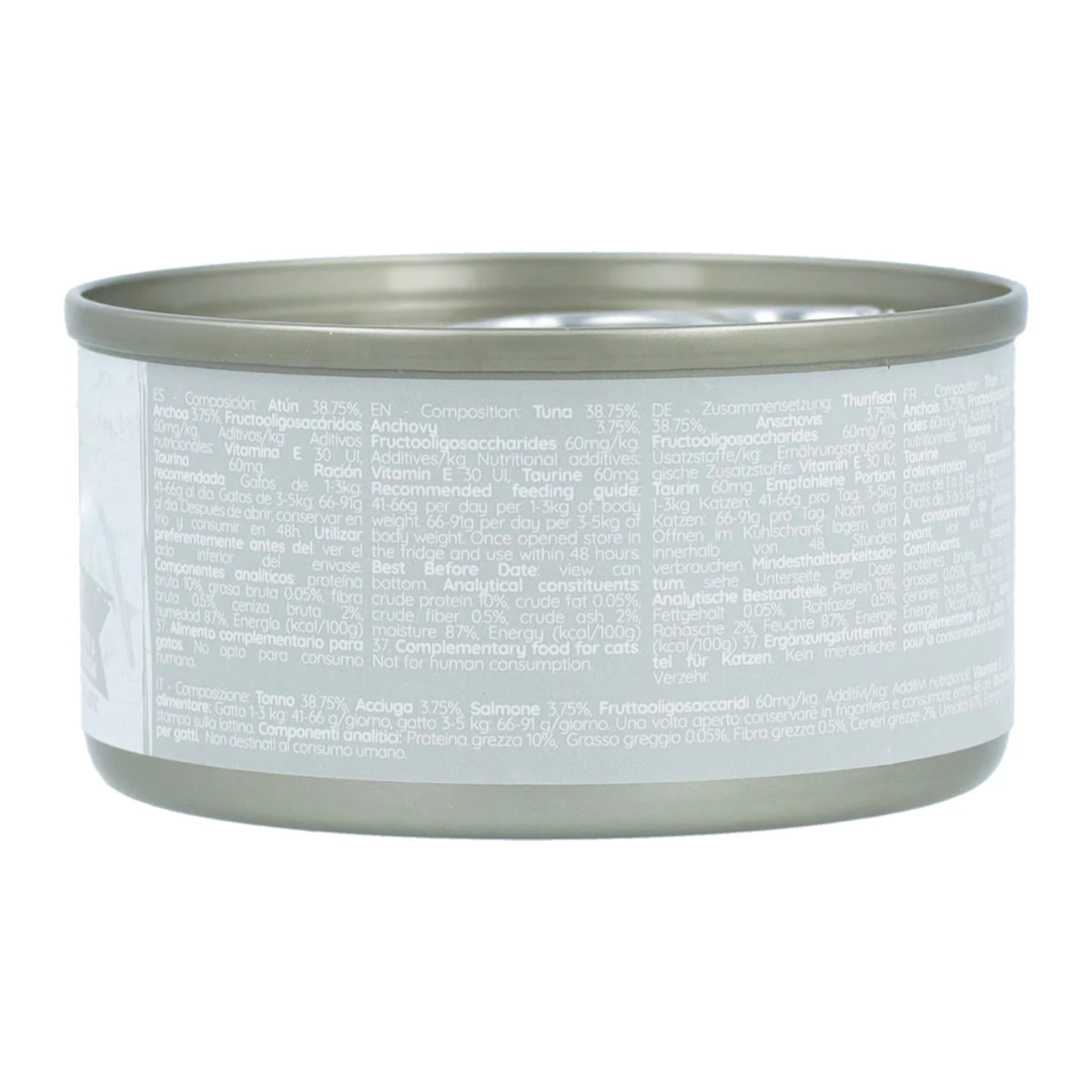 Kit Cat Lata Toppers - Atún & Anchoas 80 g Comida húmeda para gatos