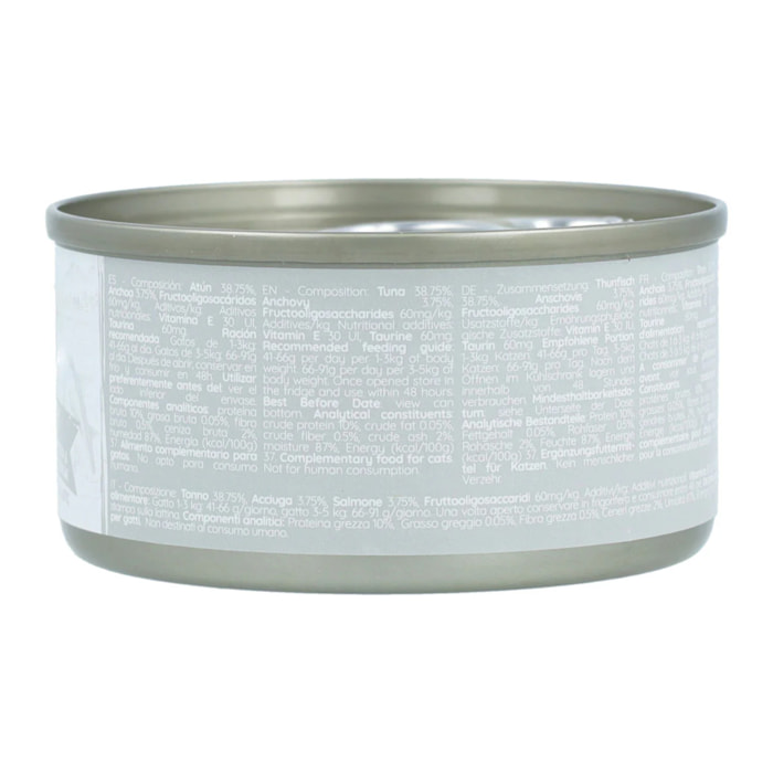 Kit Cat Lata Toppers - Atún & Anchoas 80 g Comida húmeda para gatos
