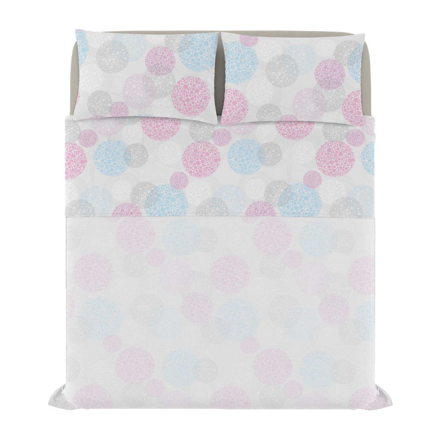 COMPLETO LETTO FANTASY, 100% Microfibra - MOLECOLE
