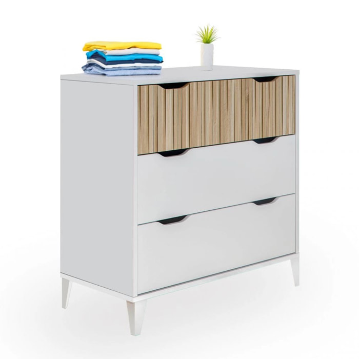 Cómoda Nitza On Blanco Artik (Blanco Mate) - Natur