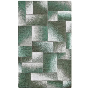 Tappeto Passatoia Corridoio Geometrico Verde