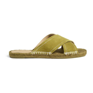 Sandalias planas cuña de 2 cm