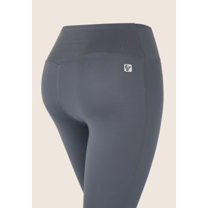 Leggings 7/8 vita incrociata in tessuto tecnico