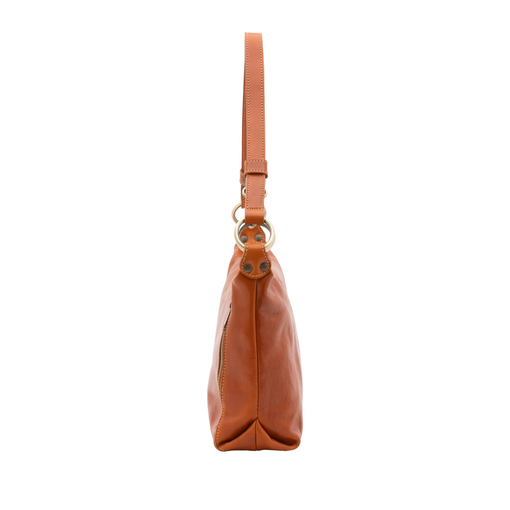 Borsa a spalla da donna - Modello False - 100% pelle - 38.0 x 23.0 x 10.0 cm