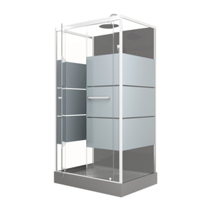 Cabine de douche rectangle 110x80x225cm - SCRATCHY 110