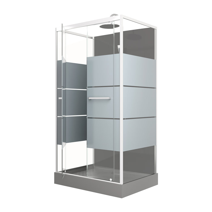 Cabine de douche rectangle 110x80x225cm - SCRATCHY 110