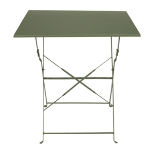 TABLE REPAS PLIANTE PALERME KAKI 70X70X71CM