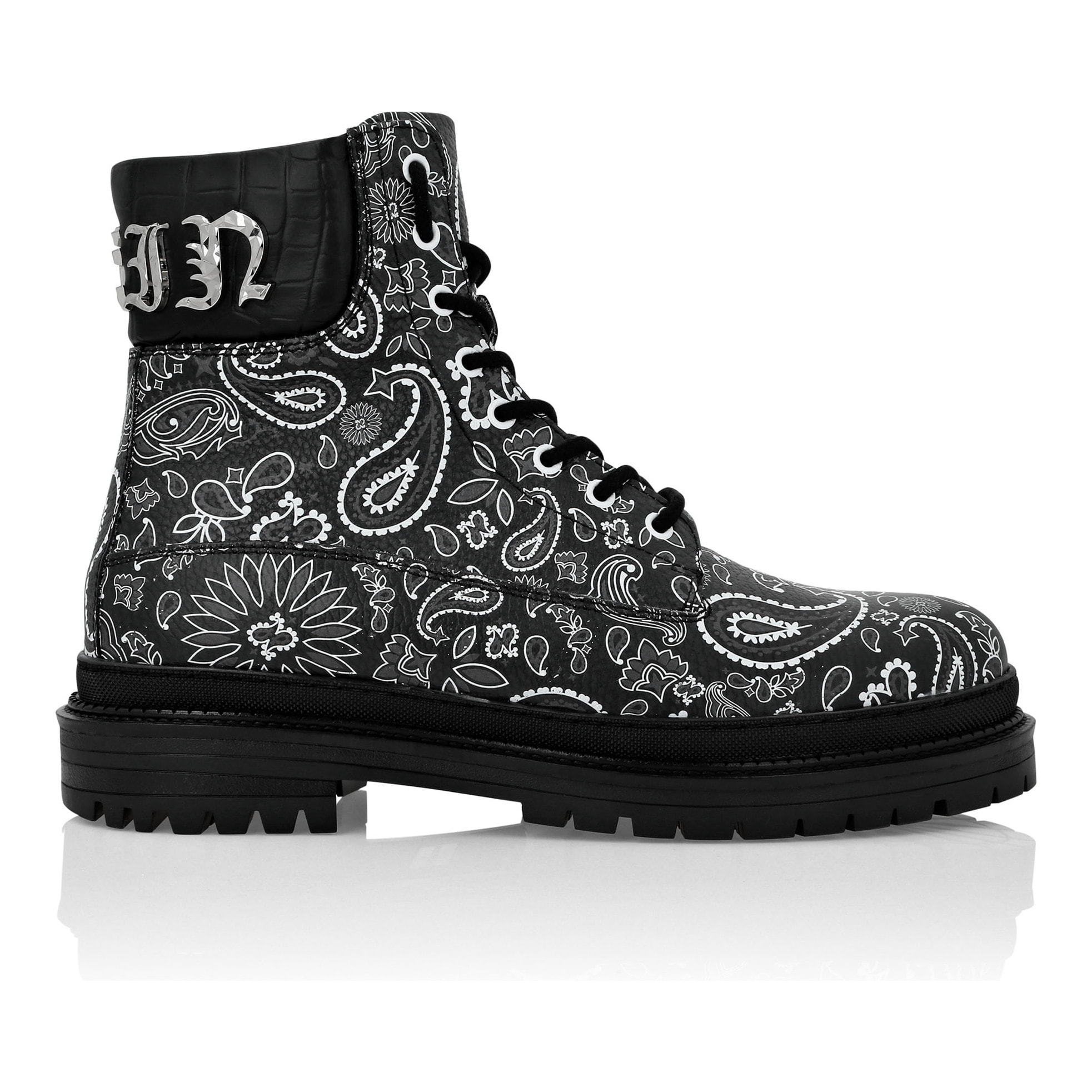 PHILIPP PLEIN Boots Mid Flat PAISLEY