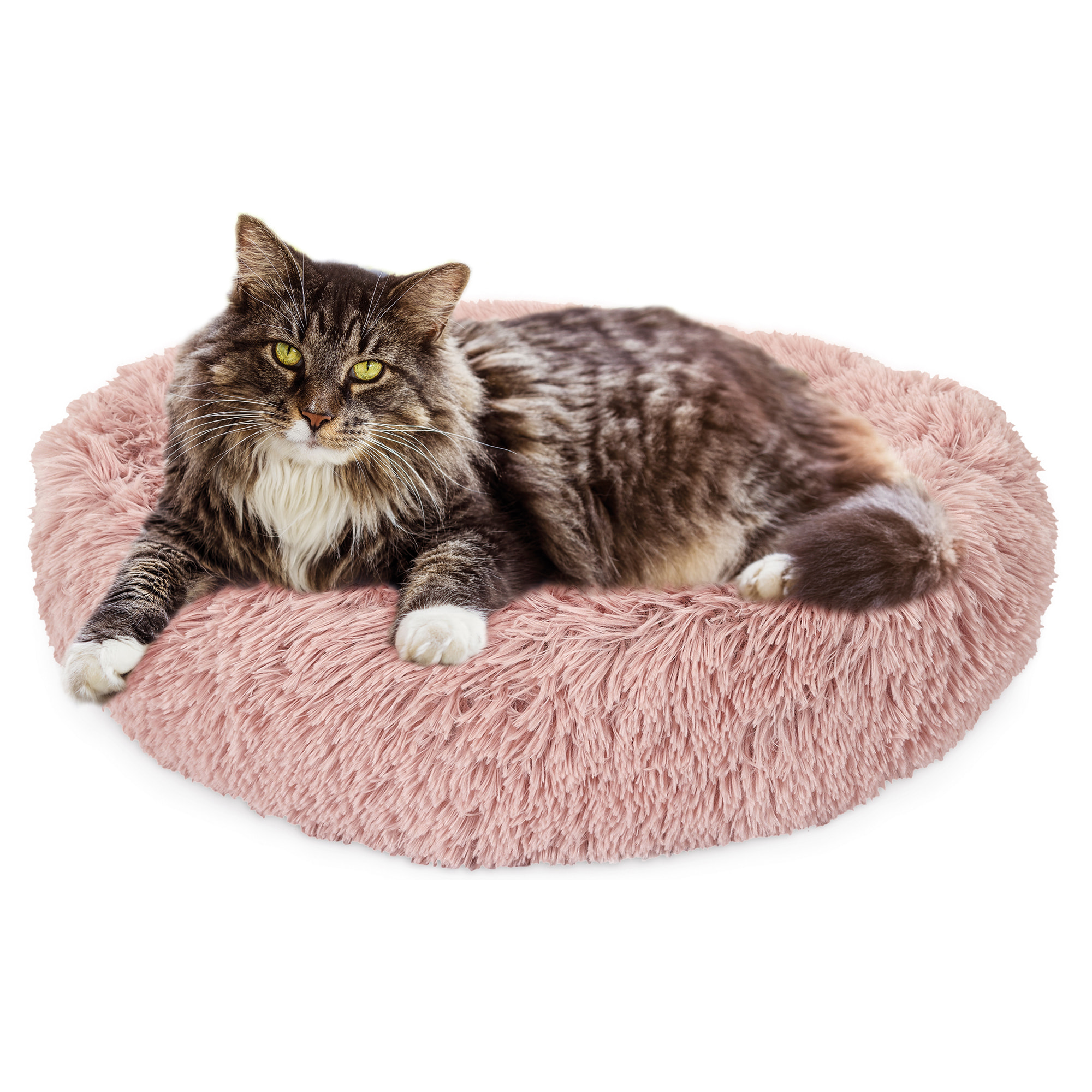 Coussin Lit Apaisant Chat Rose 60 Cm