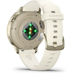 Montre sport GARMIN Venu 4 Beige/Lunar Or Silicone ivoir41mm