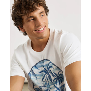 Camiseta Manga Corta Blanco - Edmond