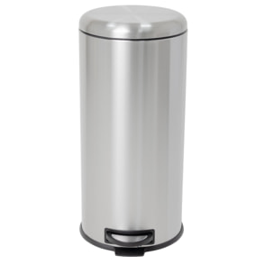 Poubelle à pédale inox URBAN argent 30L