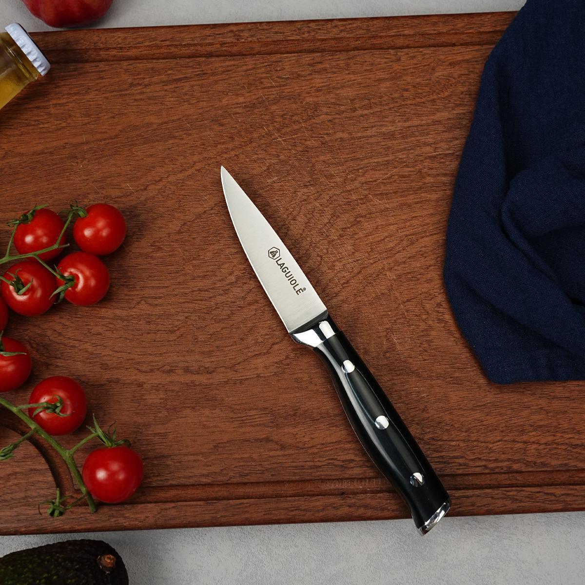 Couteau à légumes noir   - "Essentials"