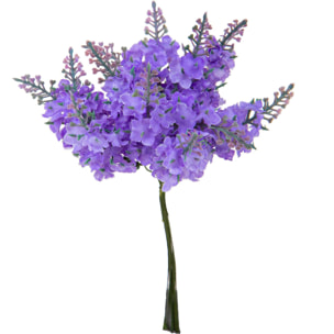 Lavanda Mazzolino per 12 20 Cm - Pezzi 6 - 8X22X8cm - Colore: Viola - Bianchi Dino - Fiori Artificiali