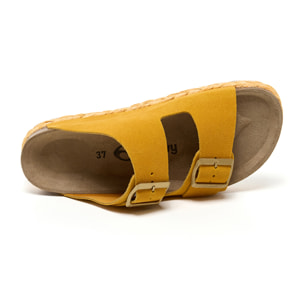 SANDALO CON ZEPPA BILLOWY GIALLO
