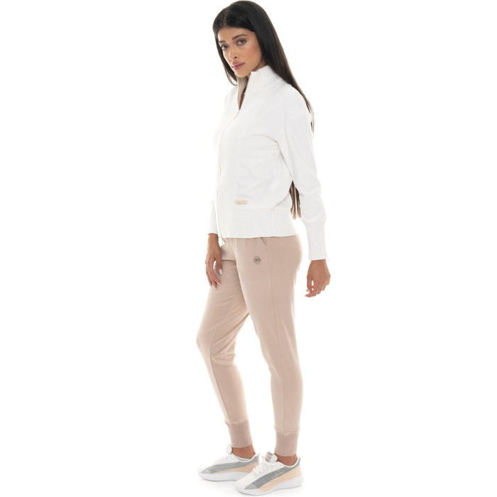 Pantalones de invierno para mujer Leone 1947 Warm Touch con inserciones de punto