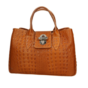 Borsa a mano da donna In Vera pelle Made in Italy 35x23x13 cm