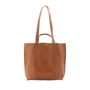 Borsa a spalla  unisex In Vera pelle Made in Italy 36x10x35 cm