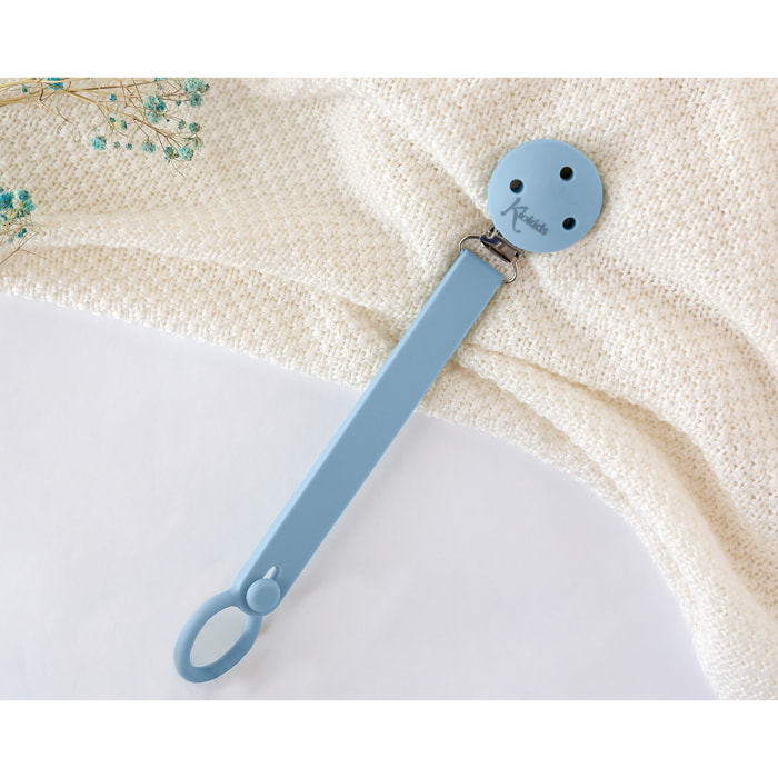 SUJETACHUPETES PINZA SILICONA AZUL