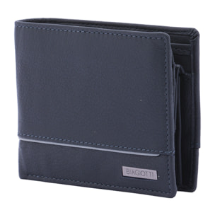 Portafoglio  da uomo In Vera pelle Made in Italy 12x10x3 cm