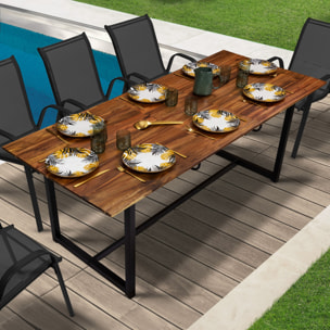 Table de jardin extensible Acacia 160-200cm
