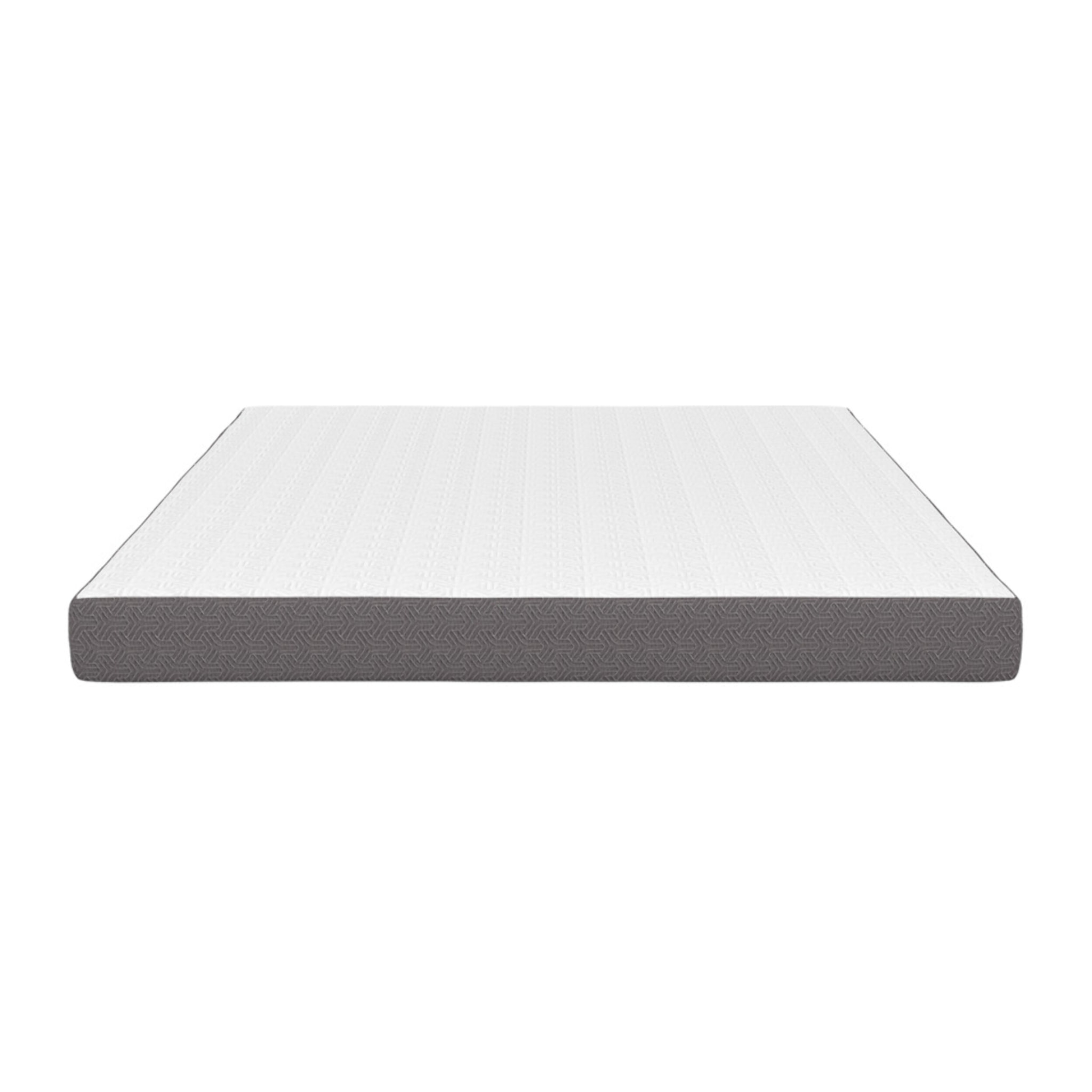 Matelas mémoire de forme 160x200x16cm blanc et gris