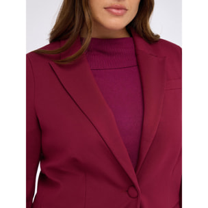 Fiorella Rubino - Blazer in Punto Milano - Bordeaux