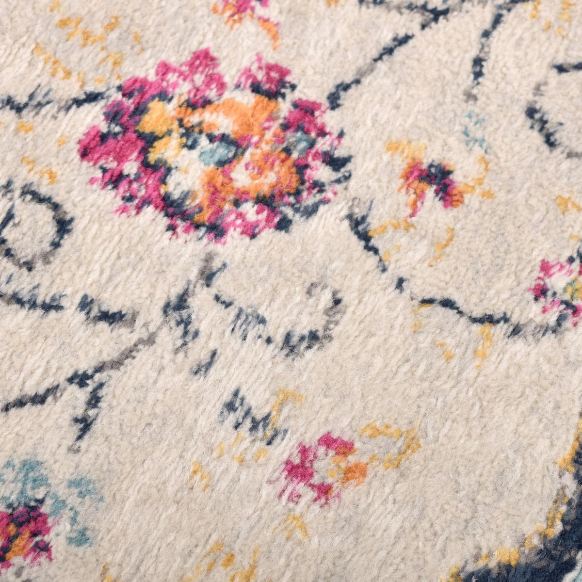 Tapis Lavu motif médaillon traditionnel oriental