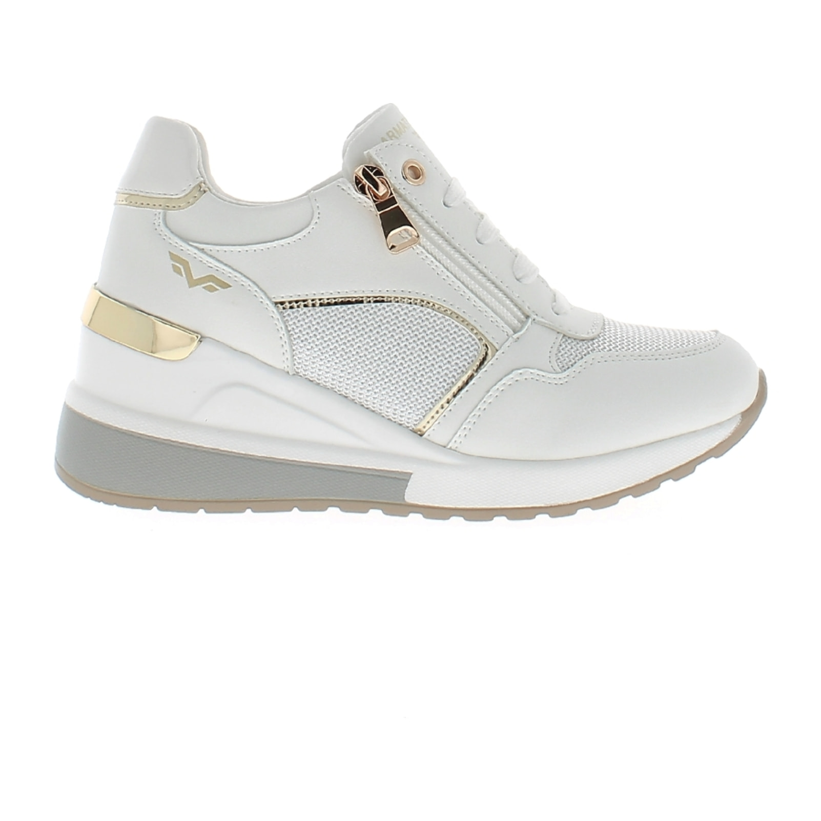 Armata di Mare Scarpe Donna Sneakers Casual con Zip Laterale AMD SS41H18 White