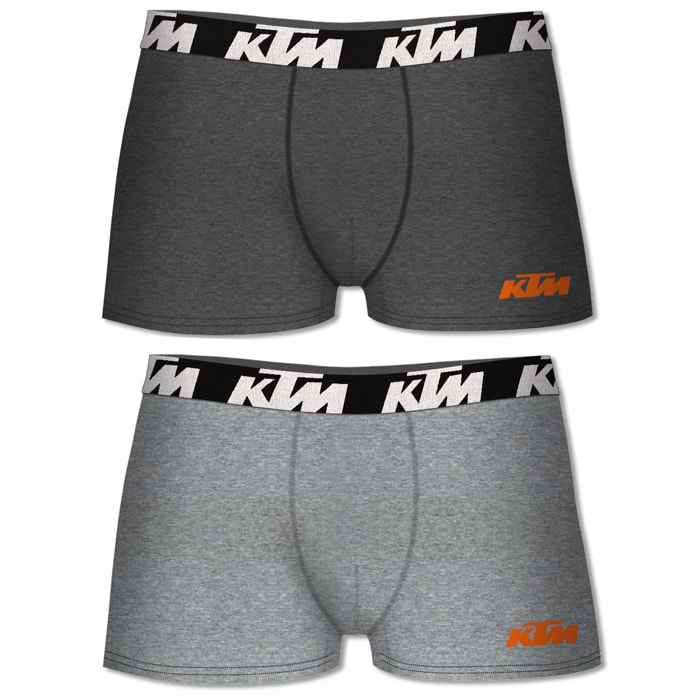 Set de 6 calzoncillos bóxer ktm  gris claro y gris oscuro