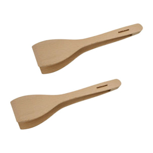 Ensemble de 2 Pinces de cuisine en bois FSC 29,7 cm Fackelmann