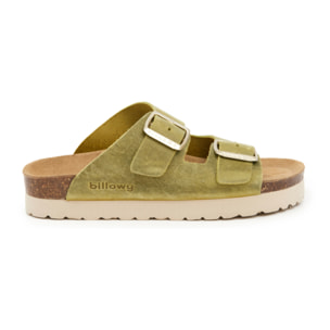 SANDALO CON ZEPPA BILLOWY VERDE