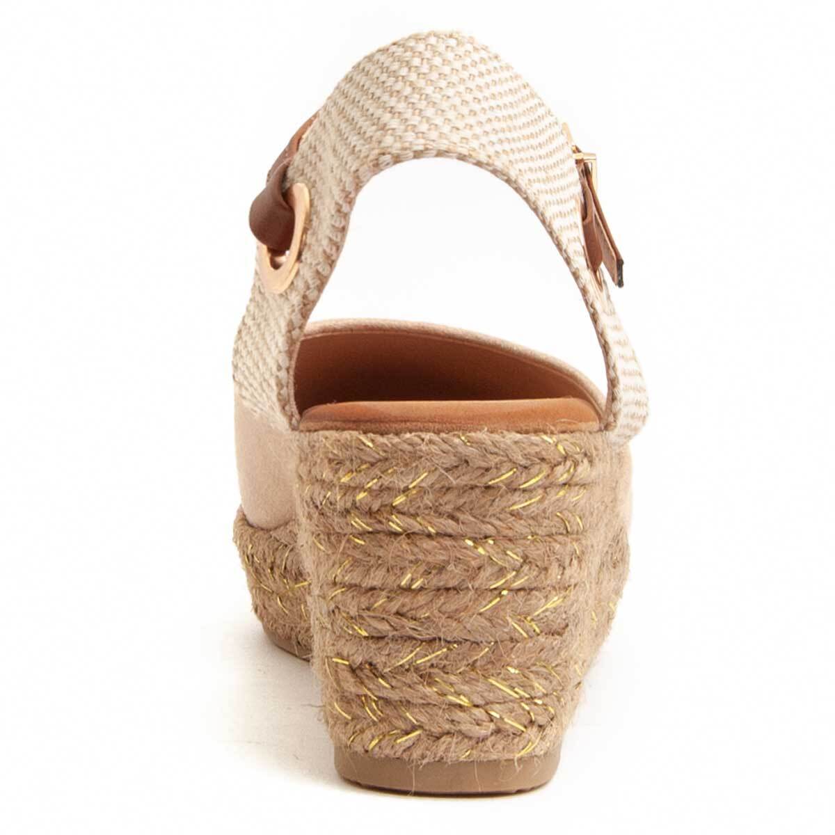 Alpargatas de cuña - Beige - Altura: 6 cm