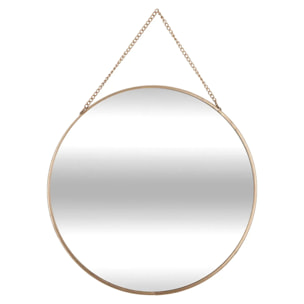 Set de 3 miroirs ronds doré D20/24/D29cm