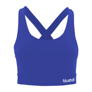 SUJETADOR DEPORTIVO CROSSBACK MUJER BLUEBALL EN AZUL