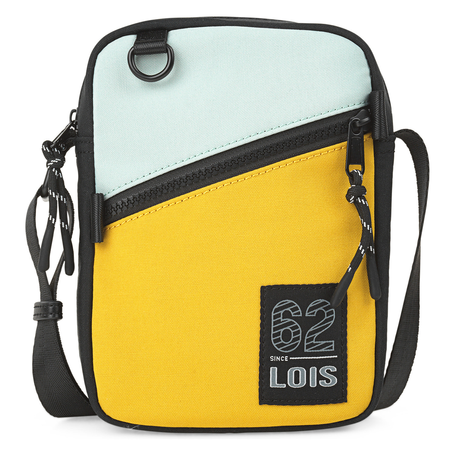 Bandolera Hombre Vegana Lois Cedar Mostaza-Menta