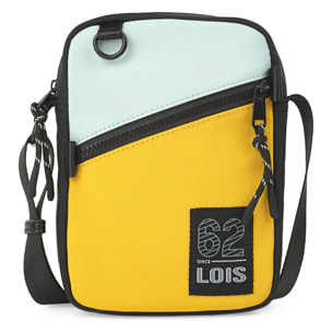 Bandolera Hombre Vegana Lois Cedar Mostaza-Menta