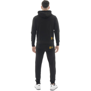 Tuta invernale uomo con cappuccio e zip, pantalone dritto Leone 1947 Gold