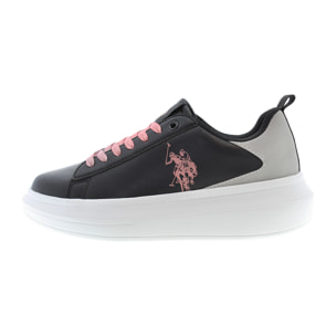 Sneakers U.S. Polo Assn. nero-rosa